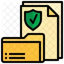 Protecao De Documentos Dados Protegidos Escudo Icon