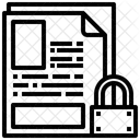 Proteção de Documentos  Ícone