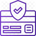 Proteção de pagamento com cartão  Ícone