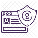 Proteção on-line  Ícone