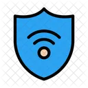 Protecao Wi Fi Escudo Sem Fio Sem Fio Ícone