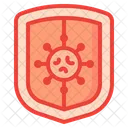 Proteccion Escudo Coronavirus Icono