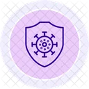 Icono De Circulo De Color De Proteccion Antivirus Icono