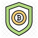 Proteccion Bitcoin Bitcoin Criptomoneda Icono