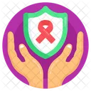 Proteccion Contra El Cancer Cinta De Concientizacion Concientizacion Sobre El Cancer Icono
