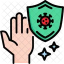 Proteccion Mano Escudo Icono