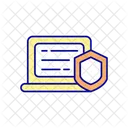 En Linea Equipo Seguridad Icono