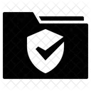 Carpeta Escudo Seguridad Icono