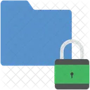 Carpeta Proteccion Candado Icono
