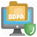 Protección de datos RGPD  Icono