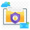 Seguridad De Datos Proteccion De Datos Bloqueo De Carpetas Icono
