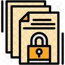 Proteccion De Documentos Seguridad De Registros Proteccion De Archivos Icono