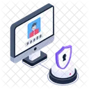 Contrasena De Cuenta Seguridad De Cuenta En Linea Contrasena De Perfil Icono