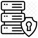 Proteccion Del Servidor De Bases De Datos Proteccion De Bases De Datos Privacidad De Bases De Datos Icono