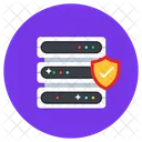 Escudo Del Servidor Seguridad Del Servidor De Datos Servidor Verificado Icono