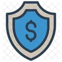 Proteccion Del Dinero Dinero Escudo Icono