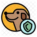 Perro Mascota Escudo Icono