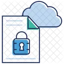 Computacion En La Nube Seguridad De Datos En La Nube Proteccion De Datos Icono