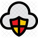 Proteccion En La Nube Seguridad En La Nube Escudo Icono