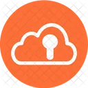 Proteccion De La Nube Seguridad De La Nube Nube Cifrada Icono