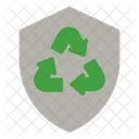 Escudo Ecologia Reciclar Icono