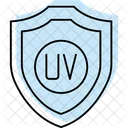 Proteccion Uv Color Sombra Icono Linea Fina Icono