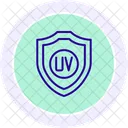 Icono De Circulo De Color De Proteccion Uv Icono