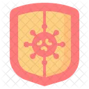 Proteccion Escudo Coronavirus Icono