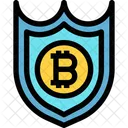 Protect Bitcoin Secure Bitcoin Protected Bitcoin Icon