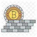 Protect Bitcoin Cryptocurrency Icon