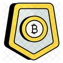 Protect Bitcoin Secure Bitcoin Cryptocurrency Icon