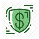 Filled Line Protect Money Icon