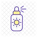 Protect skin with sunscreen  Icon