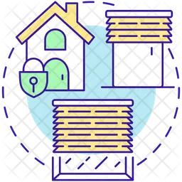 Protect windows and doors  Icon