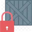 Protected Box Package Padlock Icon