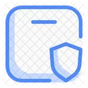 Protected Box Package Padlock Icon