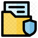 Protected Document Shield Protection Icon