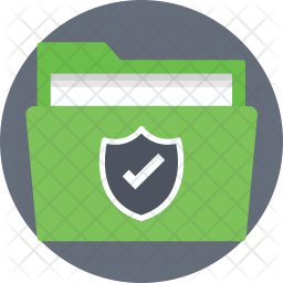 Protected Files Icon - Download in Flat Style