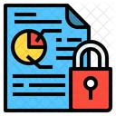Protected Report File Secure Document File Icon
