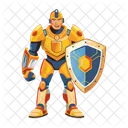 Protecteur Blinde Personnage Jeu Icon