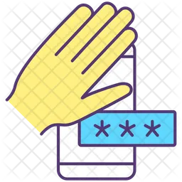 Protecting cell phone privacy  Icon
