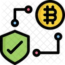 Protection Bitcoin Cryptocurrency Icon