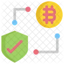 Protection Bitcoin Cryptocurrency Icon