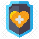 Protection Heart Security Medical Security Icon