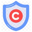 Protection Shield Copyright Icon