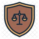 Protection Shield Law Icon