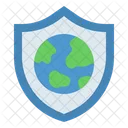 Protection World Globe Icon