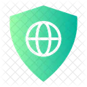 Protection Shield Internet Icon