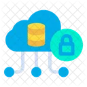 Cloud Database Lock Icon