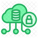 Cloud Database Lock Icon